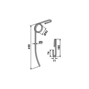 Nordsten efterharvetand buet