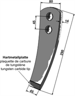 Pttinger Synkro spids 45-80 mm belagt