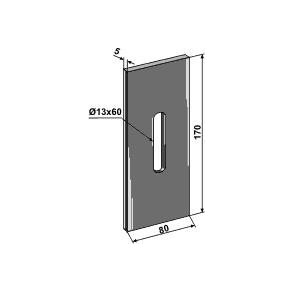 Rabewerk skrabeplade 5 mm tykkelse