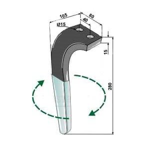 Rabewerk MKE rotorharvetand belagt hjre