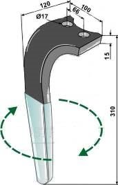 Rabewerk PKE rotorharvetand belagt hjre