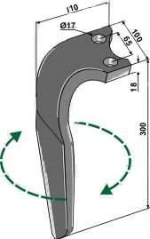 Rabewerk SKE rotorharvetand hjre