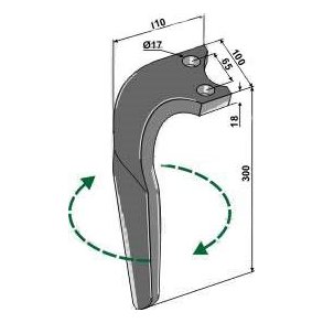 Rabewerk SKE rotorharvetand hjre