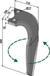 Rabewerk SKE rotorharvetand venstre
