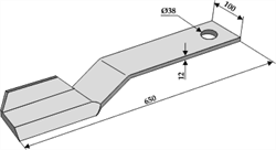 Spearhead kniv 650 mm hjre