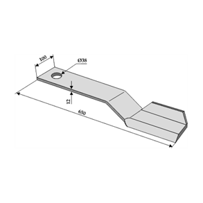 Spearhead kniv 650 mm venstre