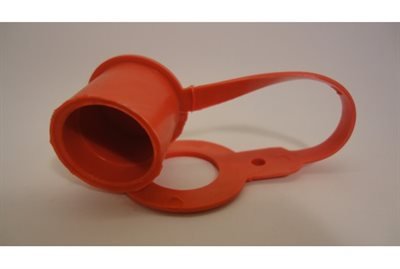 Stvhtte rd, i bld plast for 1/2" hanpart ISO-A lynkobling