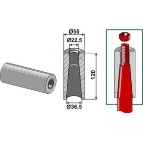 Svejseb�sning for frontl�ssertand gevind M20 + M22