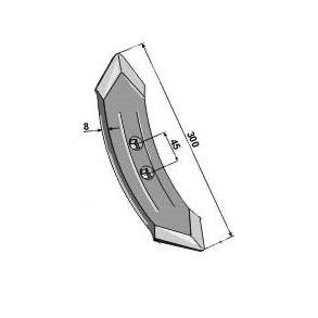 Kongskilde spids for vingeskr 65 x 8 mm