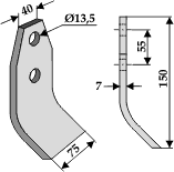 Taarup grnthster (dobbelt) kniv