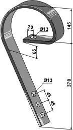 Slbetand  uden slidstykke